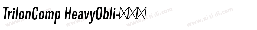TrilonComp HeavyObli字体转换 TrilonComp HeavyObli字体转换